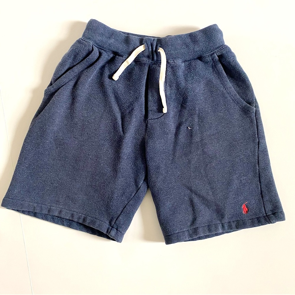 Boy Fleece Drawstring Short Navy Blue - Polo by Ralph and Lauren